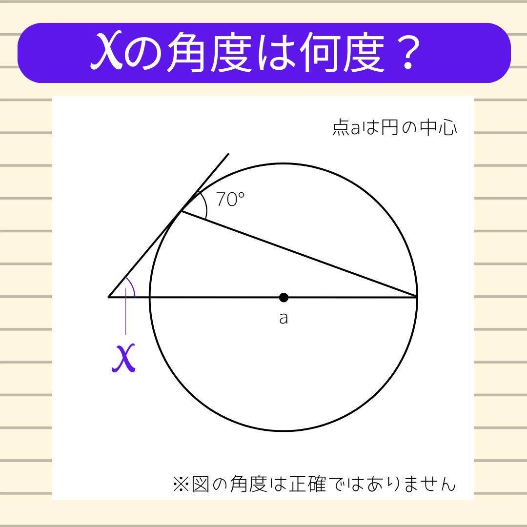 【角度当てクイズ Vol.2435】xの角度は何度？＜全3問＞