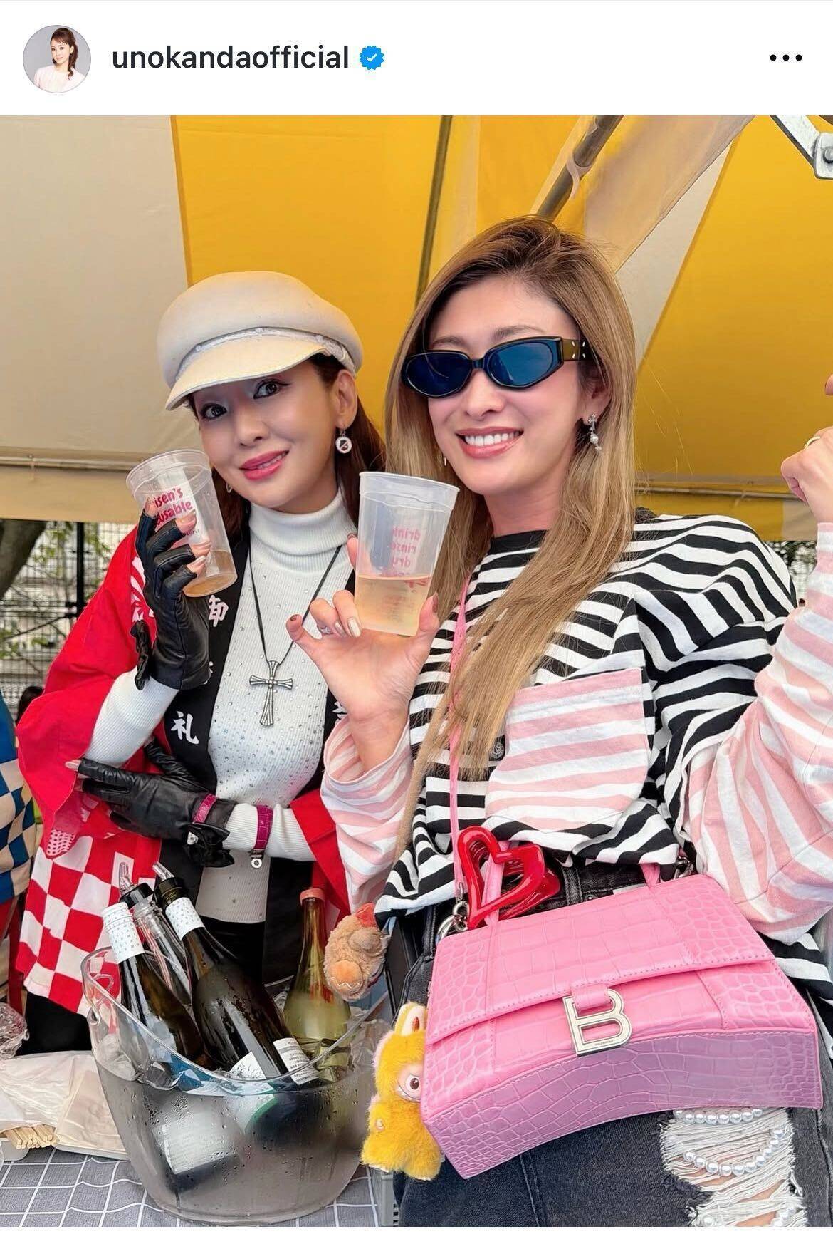 神田うの、山田優との笑顔の2ショット披露「小学生の頃から知っている優ちゃん」