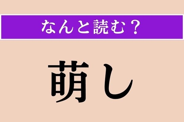 【難読漢字】「萌し」正しい読み方は？ もちろん「もえし」ではありません