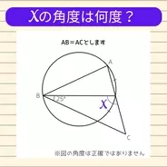 【角度当てクイズ Vol.2004】xの角度は何度？