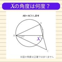 【角度当てクイズ Vol.2004】xの角度は何度？