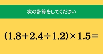 大人ならわかる？ 小学校の「算数」問題＜Vol.1878＞