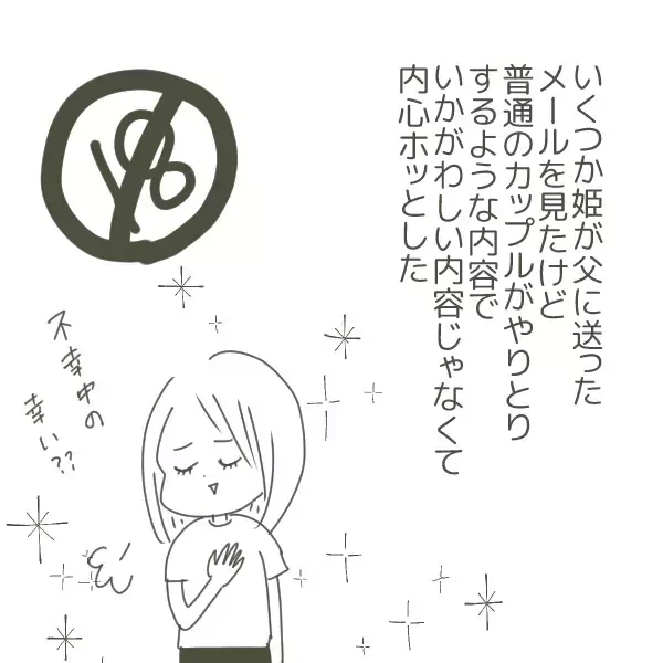 「父の携帯を確認！「姫」「王子」と呼び合うメールの送り主は!?」の画像