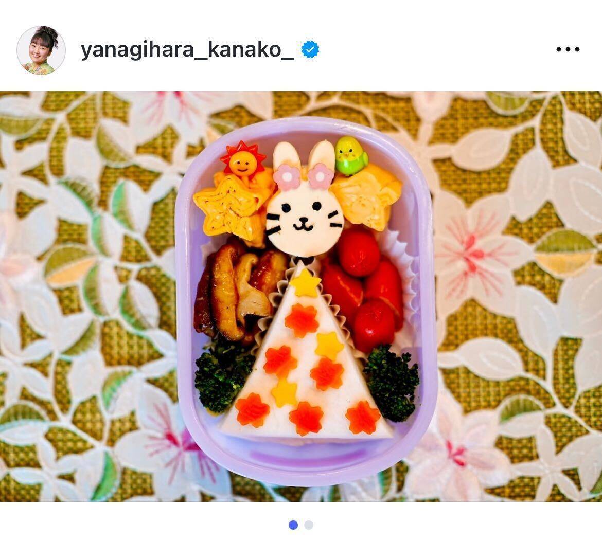 柳原可奈子、名作絵本「わたしのワンピース」モチーフのキャラ弁を公開