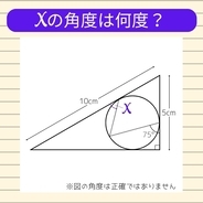 【角度当てクイズ Vol.2428】xの角度は何度？