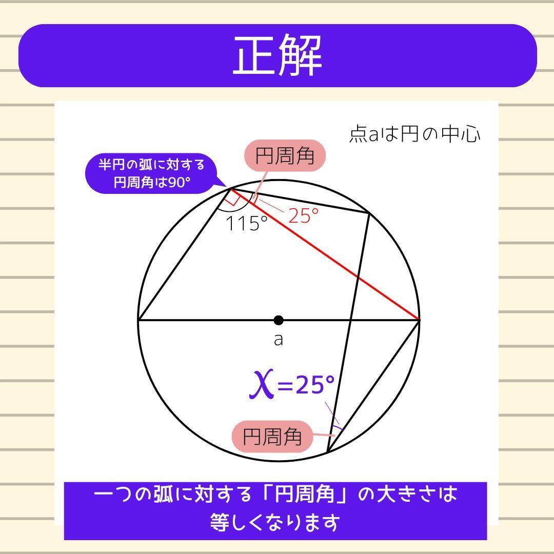 【角度当てクイズ Vol.2109】xの角度は何度？＜全3問＞