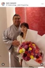 杜このみ、力士の夫・高安関と結婚記念日の前祝いを報告「記念日を大切にしてくれる夫に感謝」