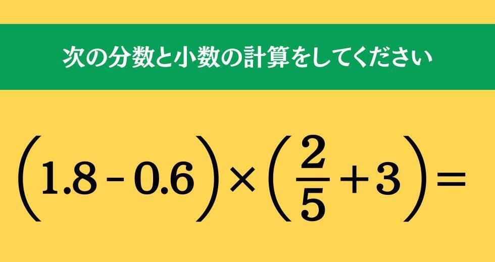 大人ならわかる？ 小学校の「算数」問題＜Vol.2421＞