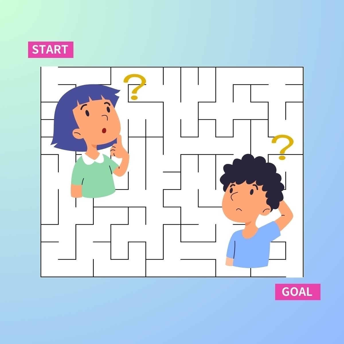 【ぐるぐる迷路 Vol.70】行き止まりを回避してゴールを目指せ！＜知育・脳トレ＞