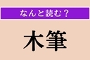 【難読漢字】「木筆」正しい読み方は？ モクレン科の落葉高木ですの画像