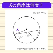 【角度当てクイズ Vol.2320】xの角度は何度？