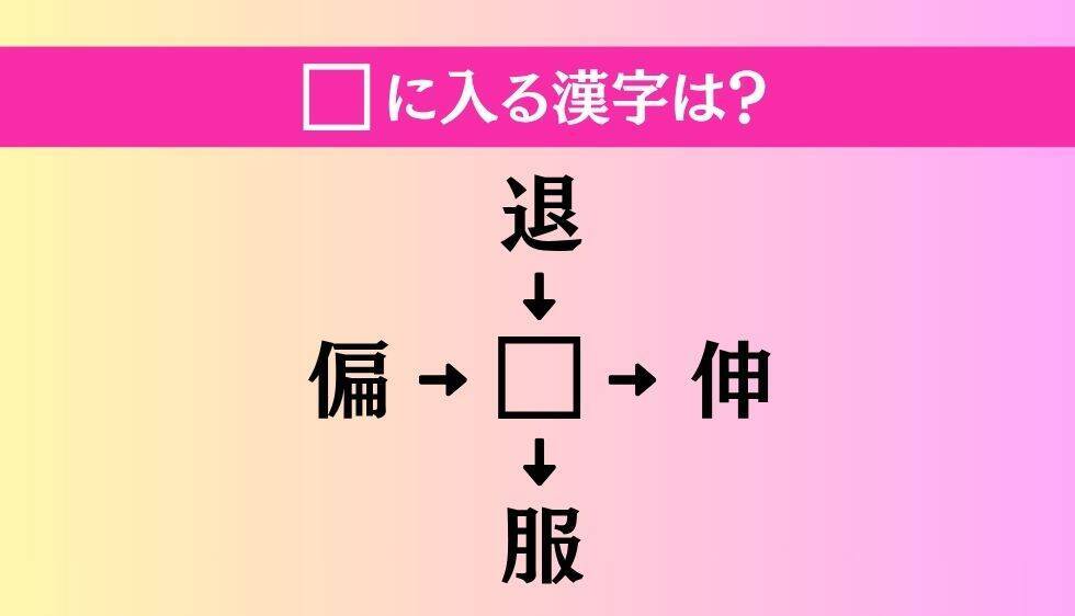 【穴埋め熟語クイズ Vol.5106】□に漢字を入れて4つの熟語を完成させてください