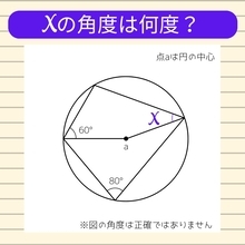 【角度当てクイズ Vol.947】xの角度は何度？
