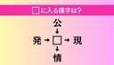 【穴埋め熟語クイズ Vol.4568】□に漢字を入れて4つの熟語を完成させてくださいの画像