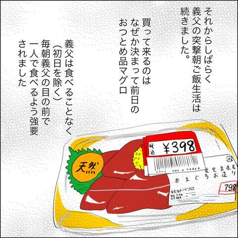 義父の連日のマグロ押し付けに体が悲鳴を上げる!? はたして限界は近い