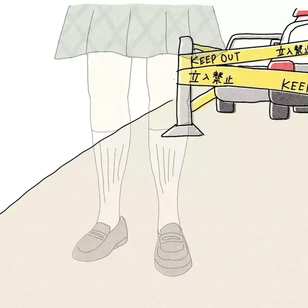 「彼氏と海へ行った女子高生　帰り際にパトカーを見てから不可解なことが起きはじめる【漫画】」の画像