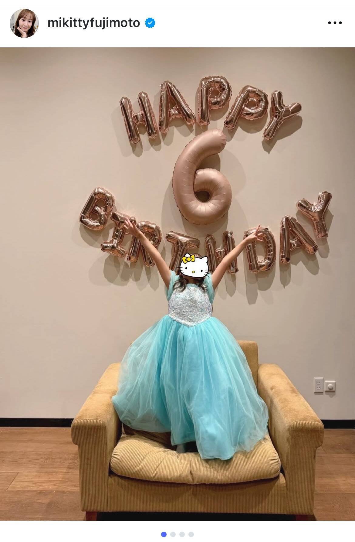 藤本美貴、愛娘の6歳誕生日を祝福「失敗を恐れずチャレンジして」