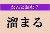 【難読漢字】「溜まる」正しい読み方は？ サービス問題！