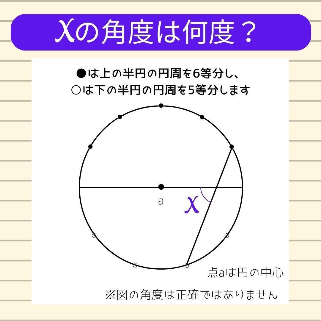 【角度当てクイズ Vol.2287】xの角度は何度？＜全3問＞