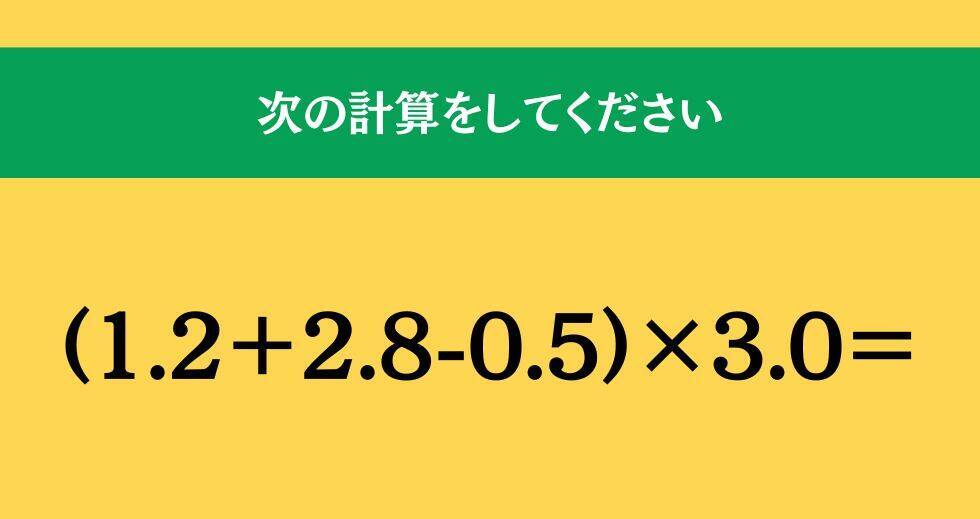 大人ならわかる？ 小学校の「算数」問題＜Vol.1842＞
