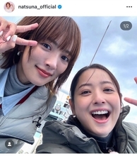 夏菜と佐々木希、念願のロケで笑顔あふれるツーショット公開