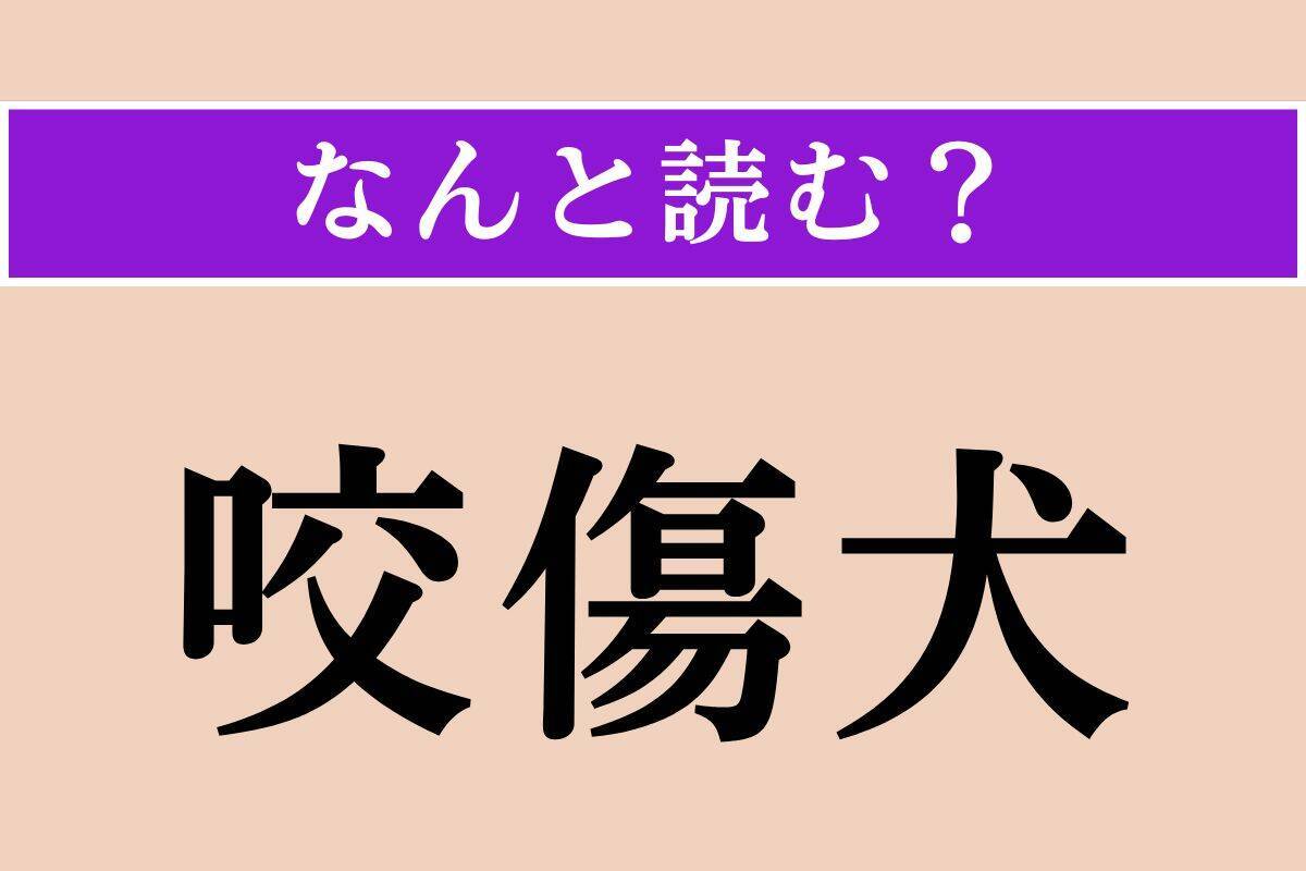 【難読漢字】「蚋」「刳る」「咬傷犬」読める？