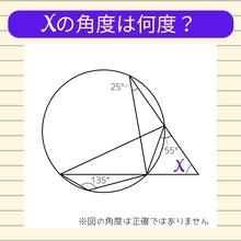 【角度当てクイズ Vol.1450】xの角度は何度？