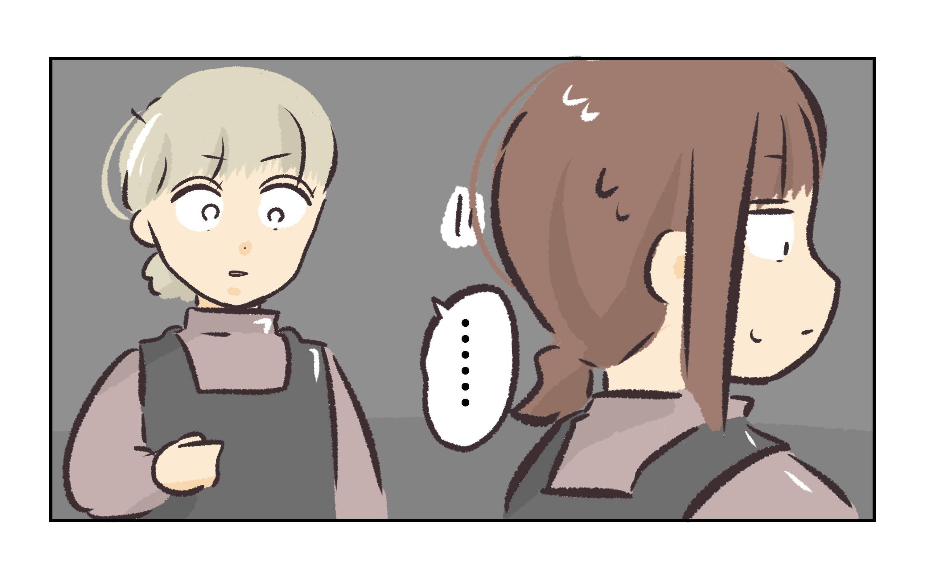 【漫画】再びケーキを奪われそうになり、必死に守る私【バイト先で浮気現場に遭遇 Vol.73】