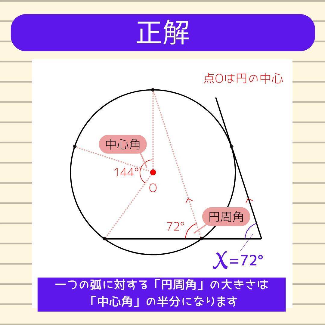 【角度当てクイズ Vol.1801】xの角度は何度？＜全3問＞