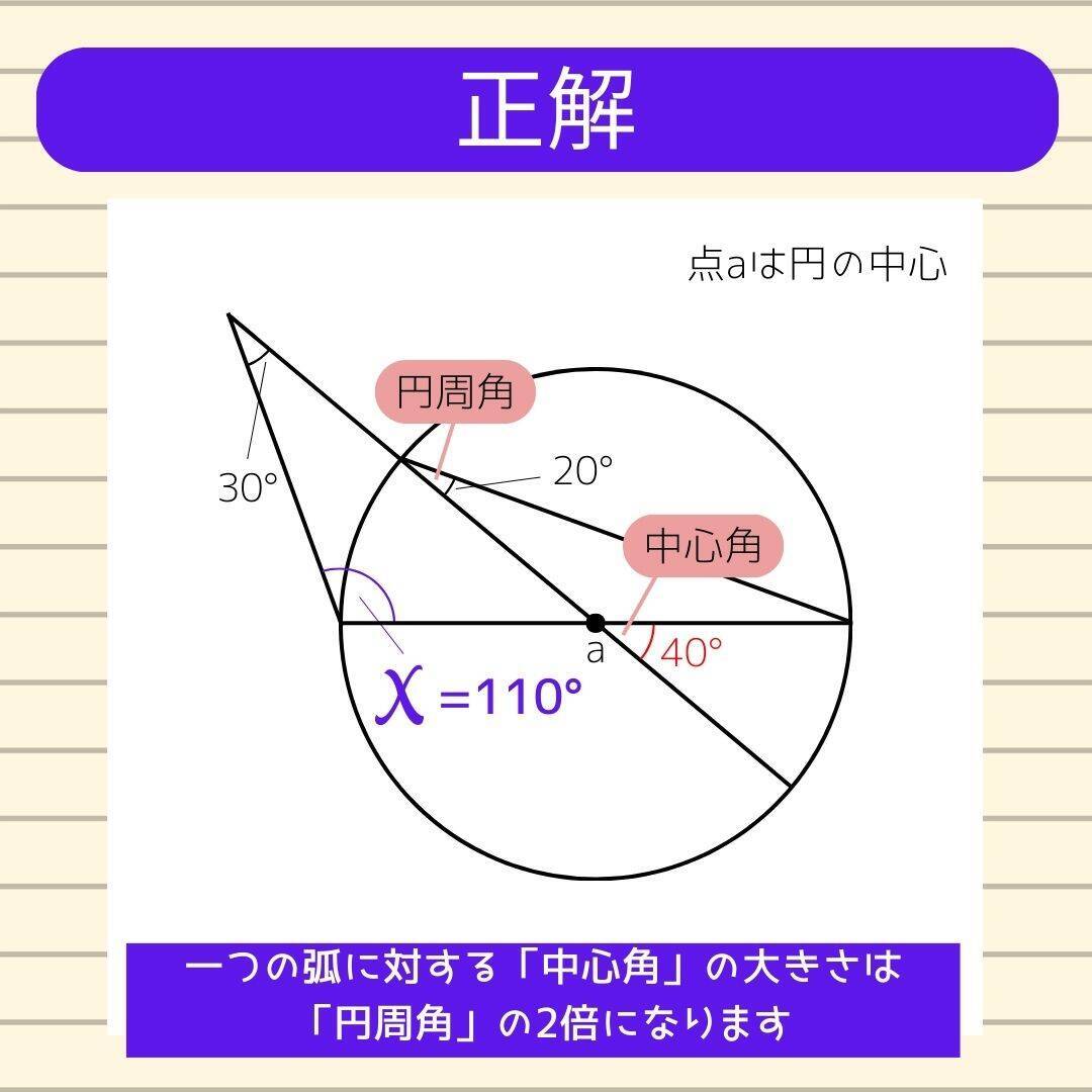【角度当てクイズ Vol.2011】xの角度は何度？＜全3問＞