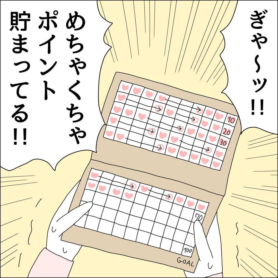 【漫画】ポイント貯めてほっぺにチュー!?【借金を隠したまま結婚したらダメですか？ Vol.14】