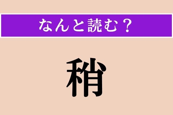 【難読漢字】「稍」正しい読み方は？ 会話でもよく使う言葉で「少しばかり」という意味です
