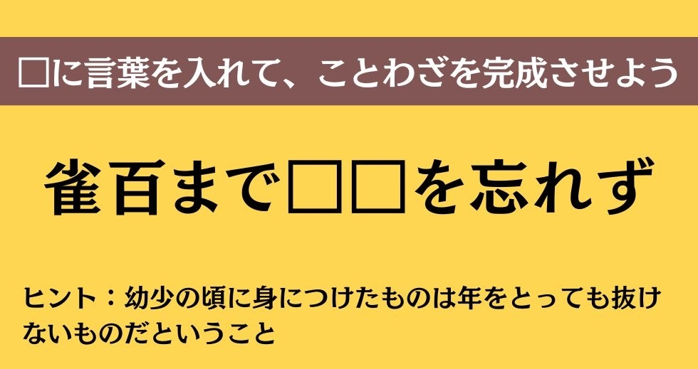 大人ならわかる？ 中学校の「国語」問題＜Vol.105＞