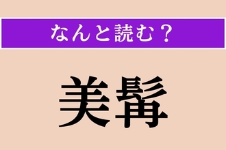 【難読漢字】「美髯」正しい読み方は？ 見事なほおひげのことです