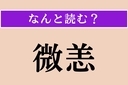 【難読漢字】「微恙」正しい読み方は？ ちょっとした病気のことを言いますの画像