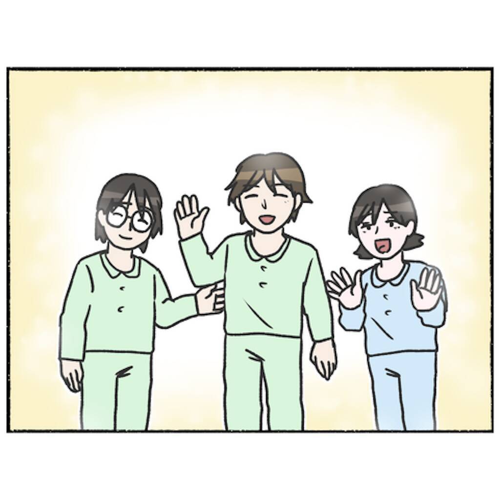 【漫画】入院生活は2週間で終了！ 仲間と笑顔で別れる【母とうつと私。 Vol.88】