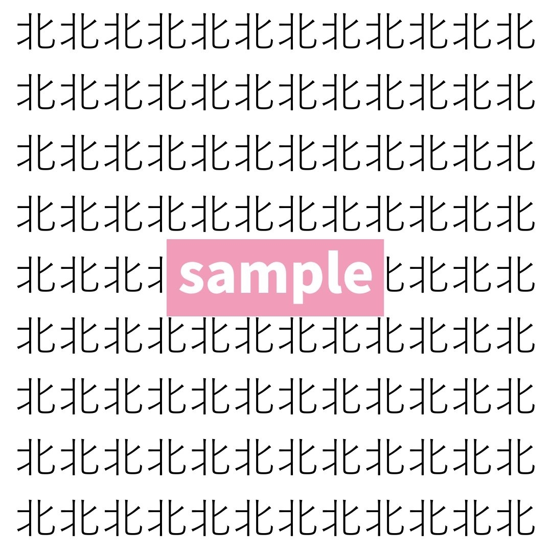 【漢字探し】ずらっと並んだ「北」の中にまぎれた別の漢字一文字は？