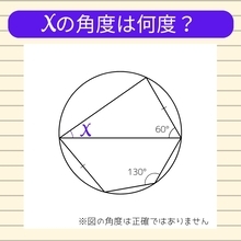 【角度当てクイズ Vol.1848】xの角度は何度？