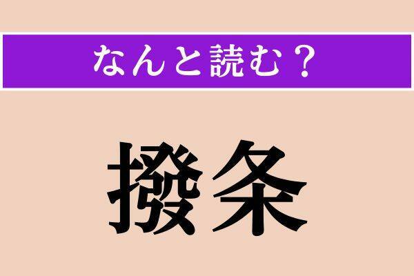 【難読漢字】「撥条」「責付く」「冬瓜」読める？
