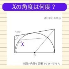 【角度当てクイズ Vol.1840】xの角度は何度？