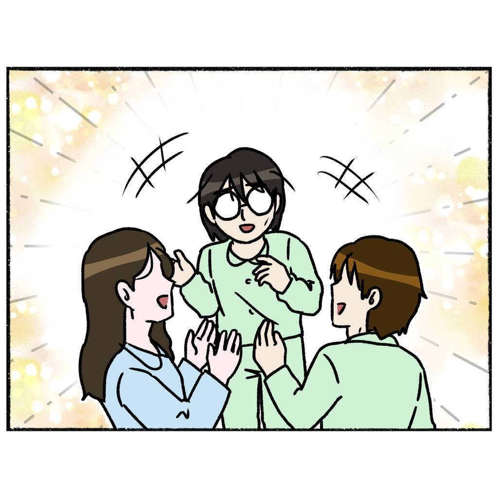 【漫画】「明日からもまた3人でお話ししよう」明るい時間が過ごせた【母とうつと私。 Vol.61】