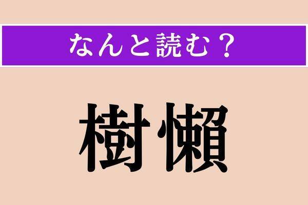 【難読漢字】「樹懶」「鱸」「糟糠」読める？