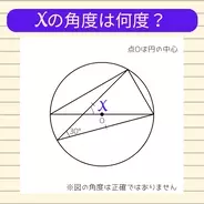 【角度当てクイズ Vol.2182】xの角度は何度？