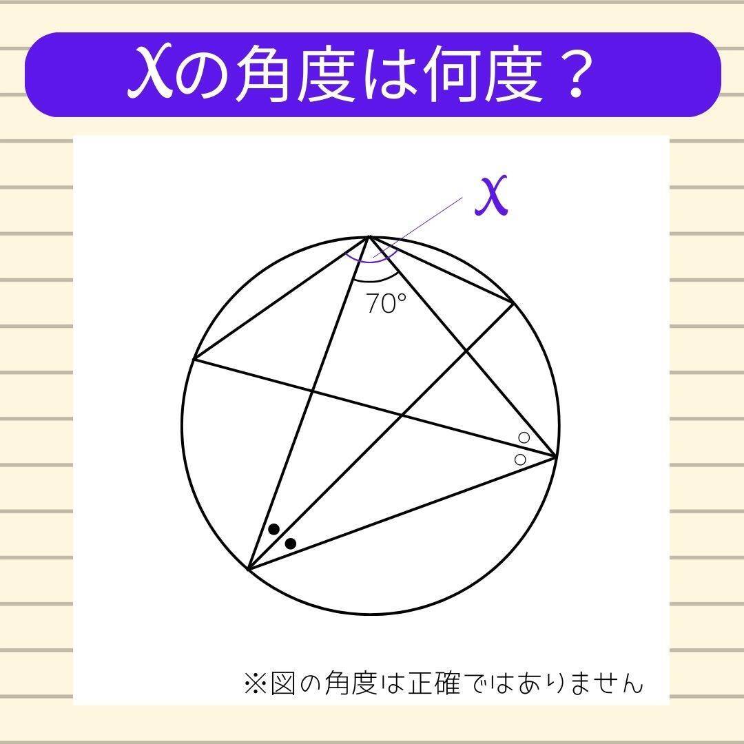 【角度当てクイズ Vol.2211】xの角度は何度？＜全3問＞