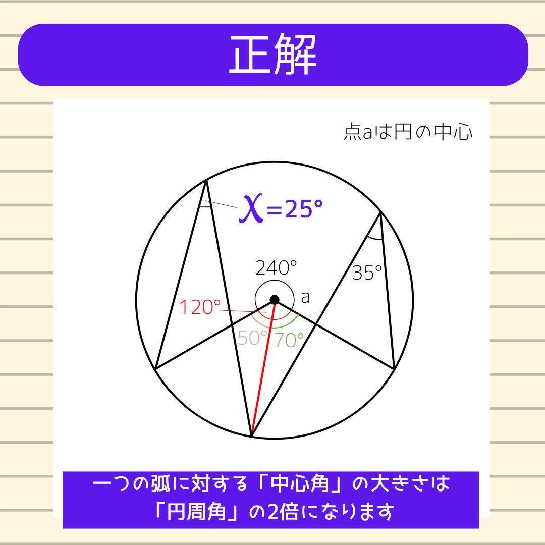 【角度当てクイズ Vol.2253】xの角度は何度？＜全3問＞