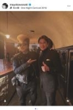 川崎麻世、氣志團・綾小路翔との1年ぶりに再会「物腰が柔らかく素敵な方」