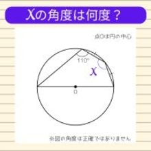【角度当てクイズ Vol.2142】xの角度は何度？