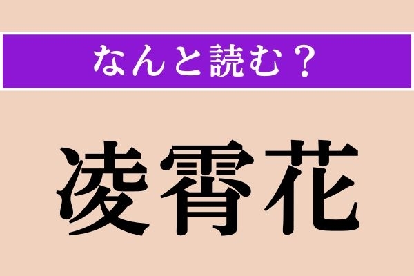 【難読漢字】「凌霄花」正しい読み方は？ どの植物でしょうか？