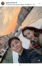 中山秀征の妻・白城あやか、俳優長男との久々二人旅でヴェネチアの名店巡り