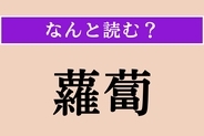 【難読漢字】「蘿蔔」正しい読み方は？ 春の七草の一つです